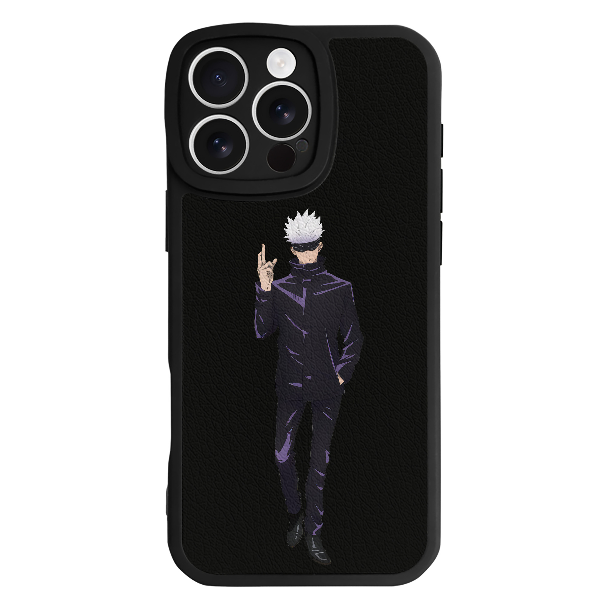 （画像用） 呪術廻戦 Jujutsu Kaisen 【iPhone 16シリーズ対応】シリコンスマホケース（レザー調） 材質：シリコン